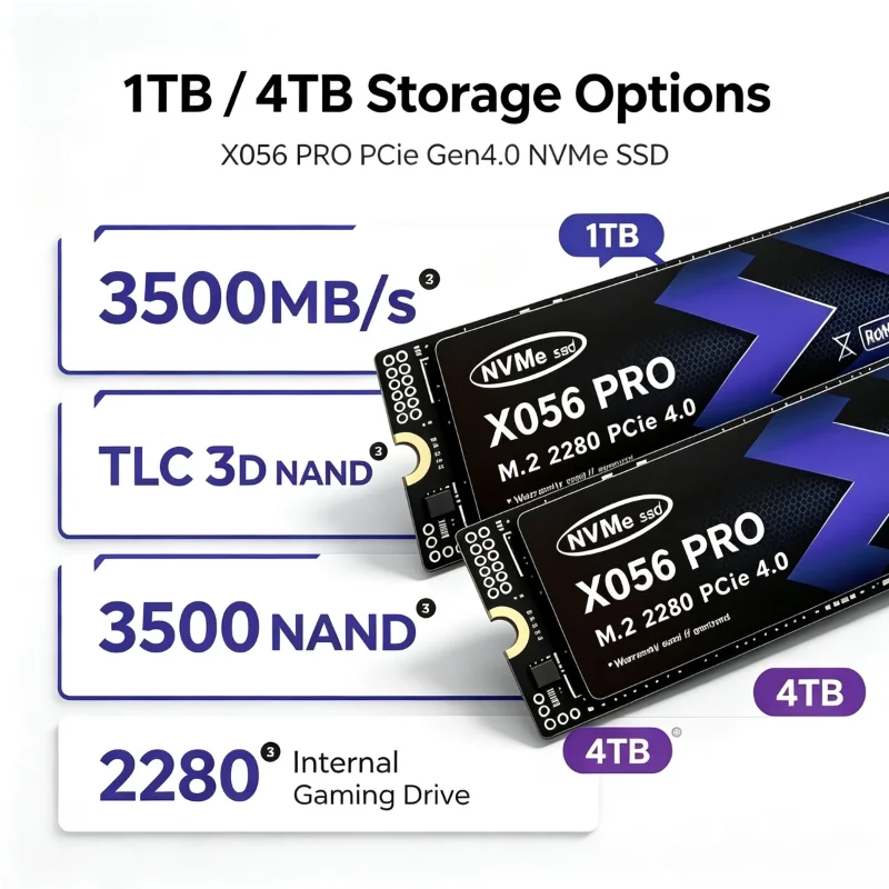 X056 PRO M.2 NVMe SSD 500GB 1T - M.2 Nvme 4Tb Pcie 4.0 Ssd avaliação e preço