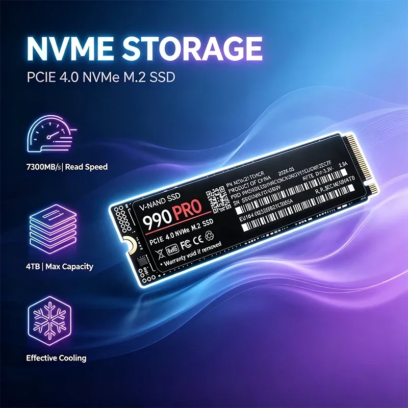 SSD M.2 NVMe Gaming Drive 990  - M.2 Nvme 4Tb Pcie 4.0 Ssd avaliação e preço
